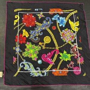 Versace Bejewled collection silk scarf